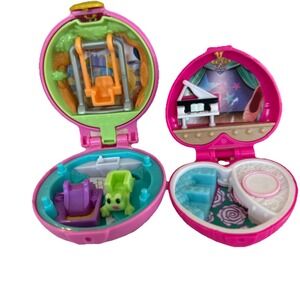 2 Mini Polly Pocket Compacts‎ Lila's Closet And Dance Studio